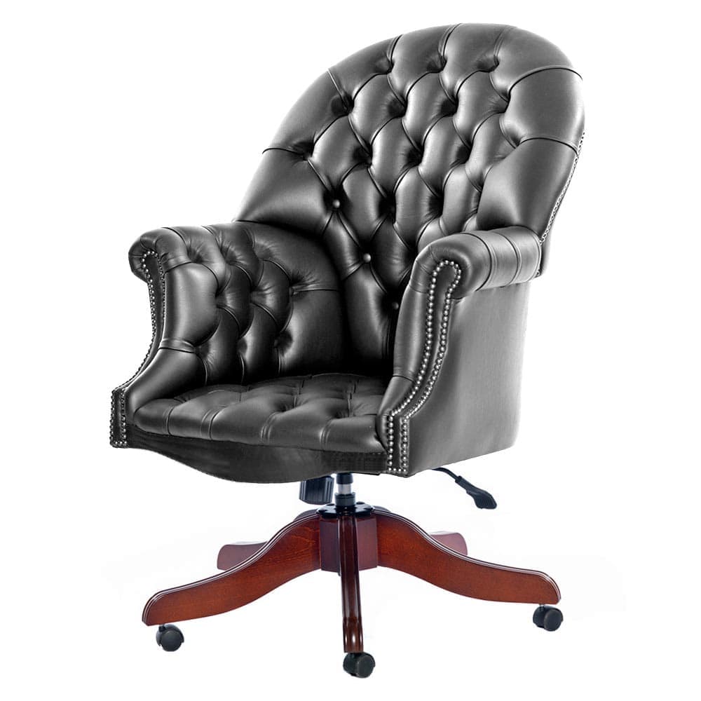 Chesterfield Directors Leather Office Chair | CSC