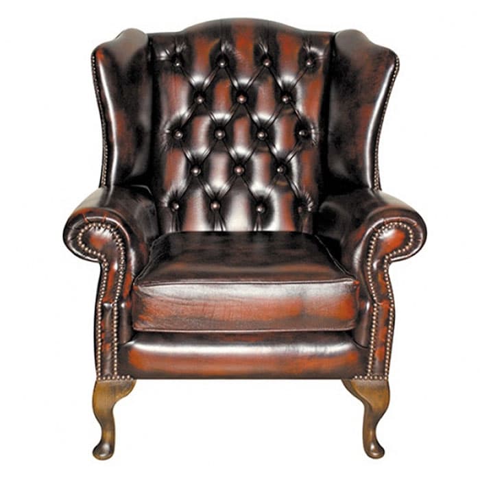 Balmoral Chesterfield Wingback Chair Leather Wingback Chair