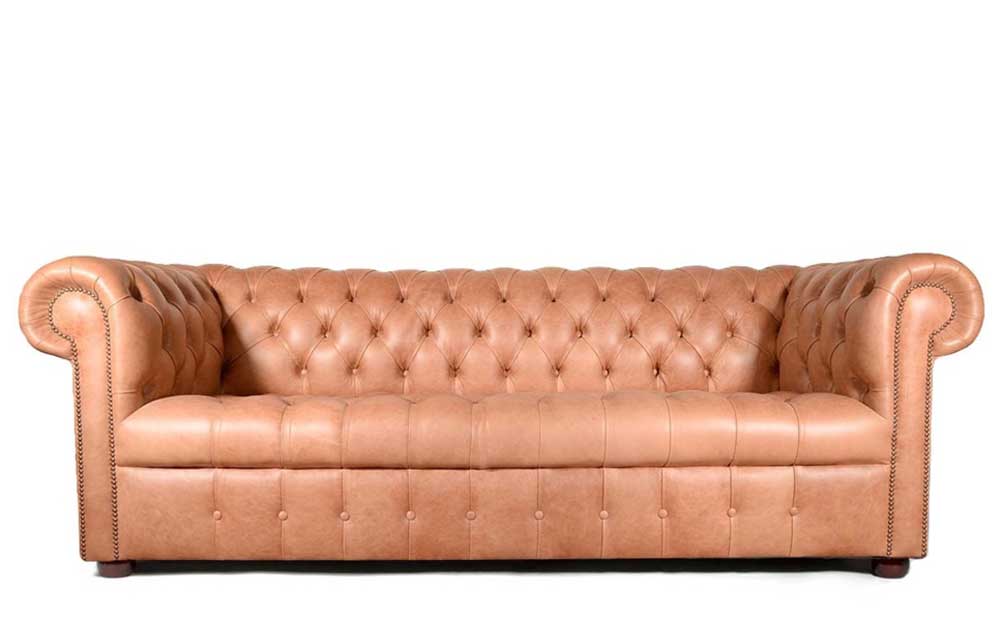 tan leather chesterfield sofa bed