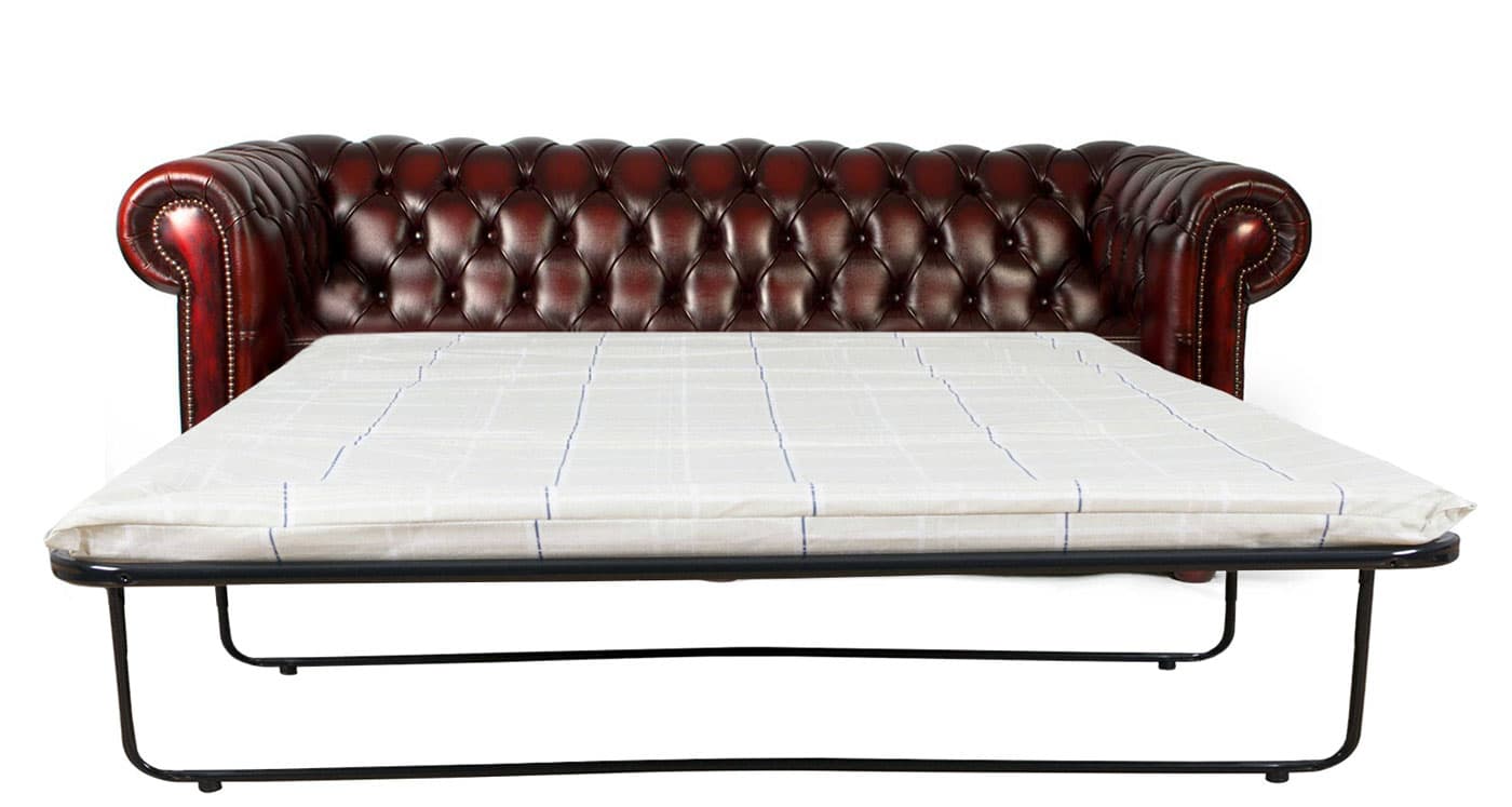 leather chesterfield sofa bed ebay