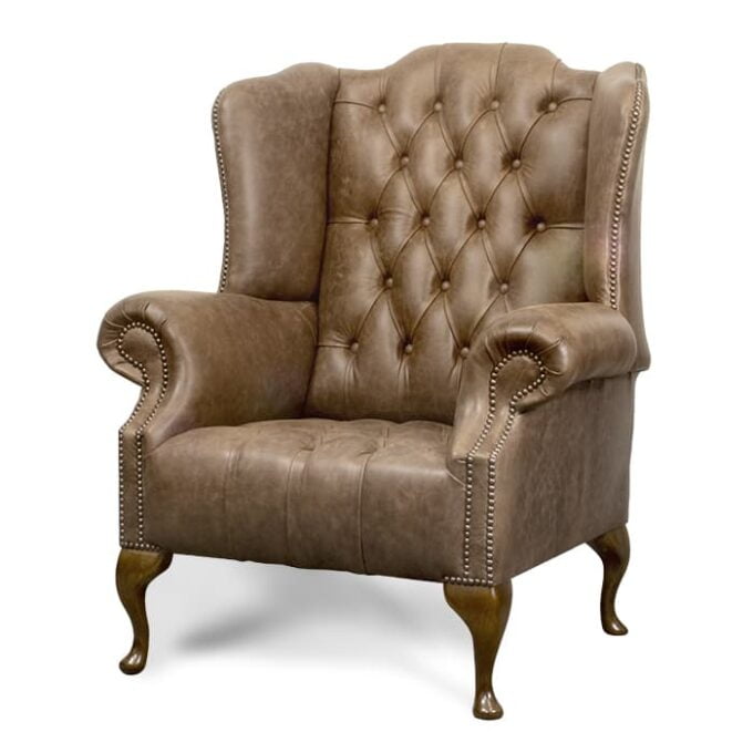Chesterfield Button Seat Wingback Chair 680x680 