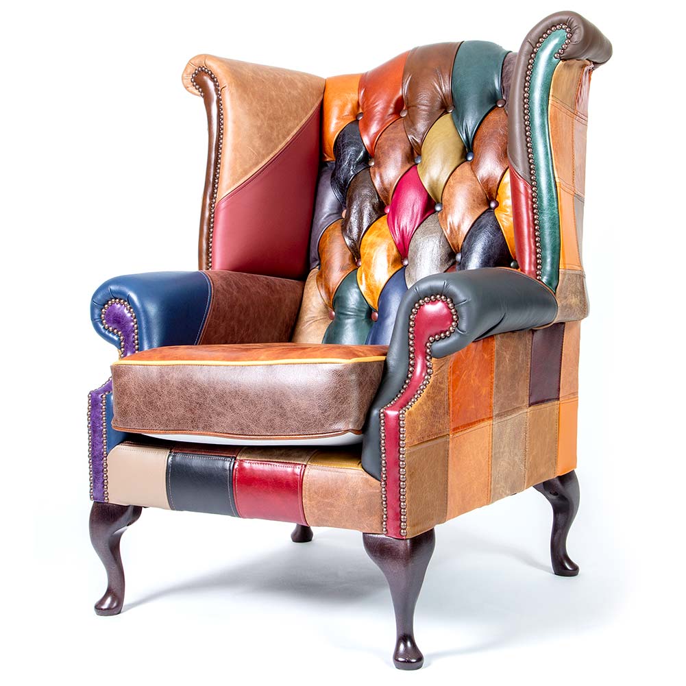 Patchwork Chesterfield stoel CSC