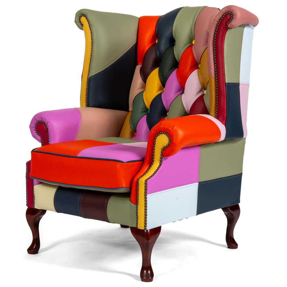 harlequin wingback chesterfield chair