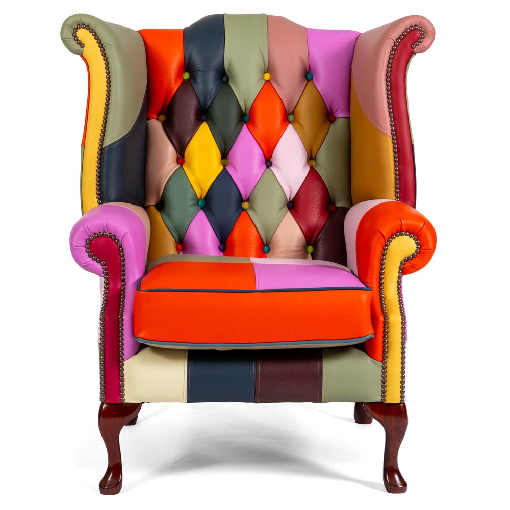 harlequin wingback chesterfield chair