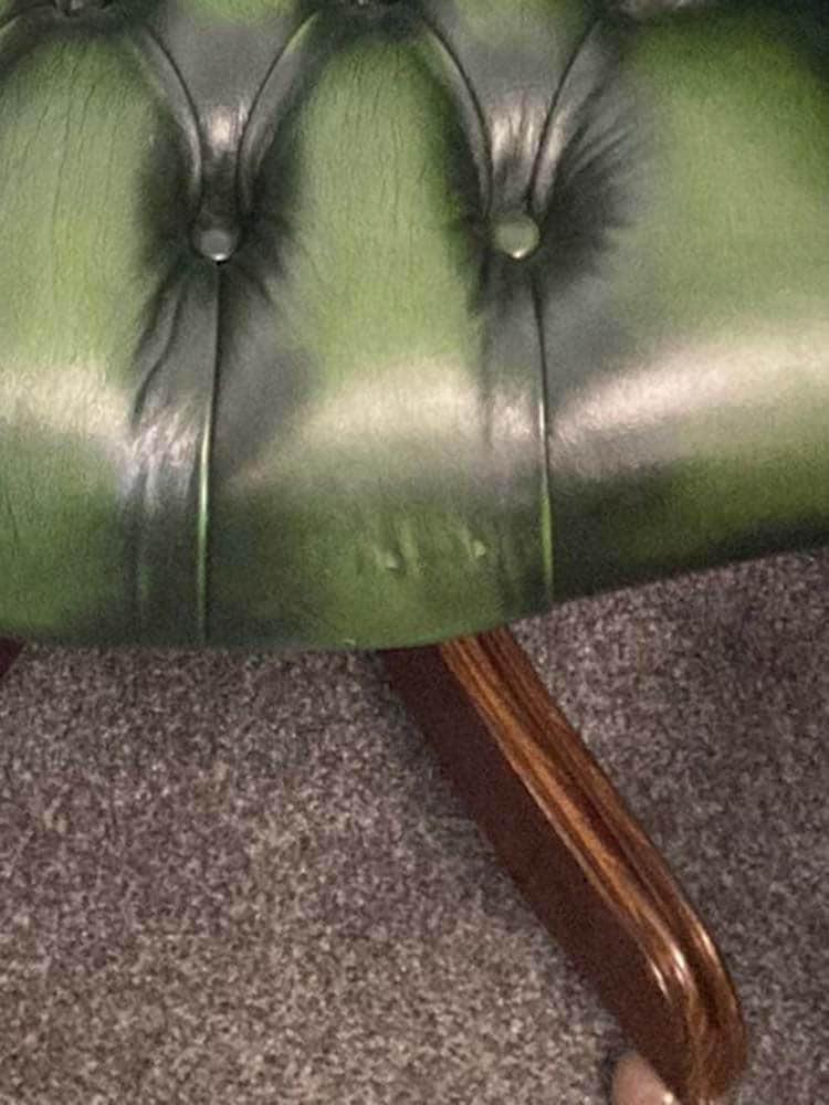 green chesterfield directors chair