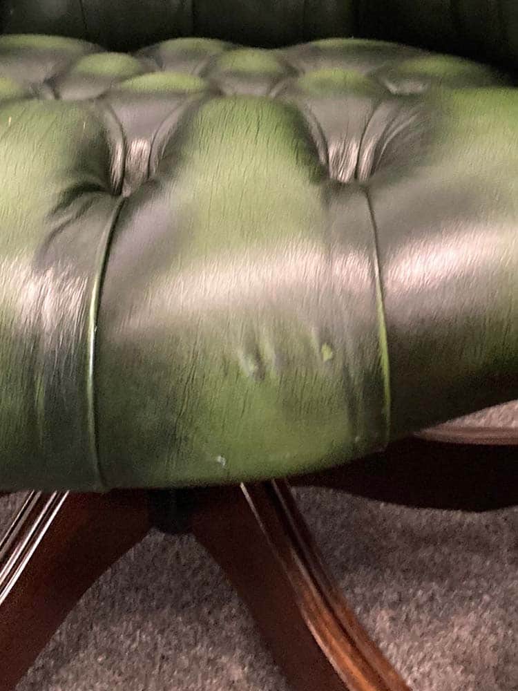 green chesterfield directors chair